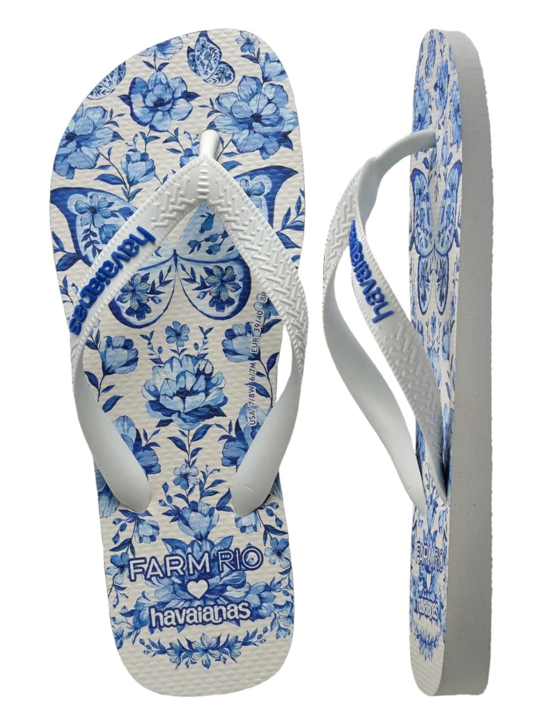 Chinelo Jardim de Porcelana
